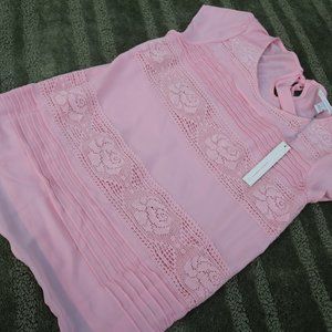 LC Lauren Conrad, woven front row tee.